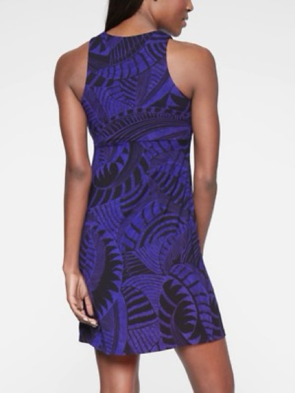 Athleta Santorini Print EUC Sleeveless Dress Womens Size small - Picture 2 of 6